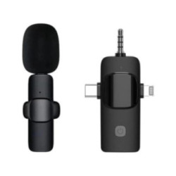 Tuff-Luv Wireless Lavalier Lapel Microphone for Vlogging and Streaming MF3857