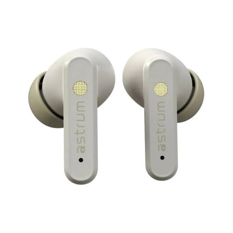 Astrum Duoz Pro10 TWS Hybrid ANC Earbuds Cream and Gold ATWDP10W