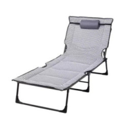 Portable Folding Lounge Chair Sleeping Cots for Camping, Pool, Beach, Patio