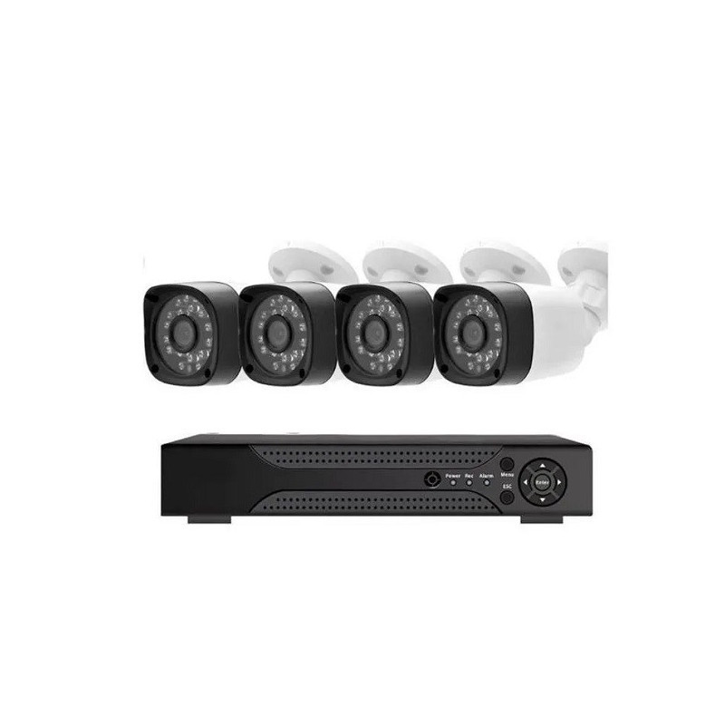Aerbes AB-JK11 P2P 1080P CCTV AHD 4 Channel Wired DVR Surveillance Kit
