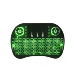I8 Mini Wireless Keyboard Rechargeable LED Backlit Air Mouse