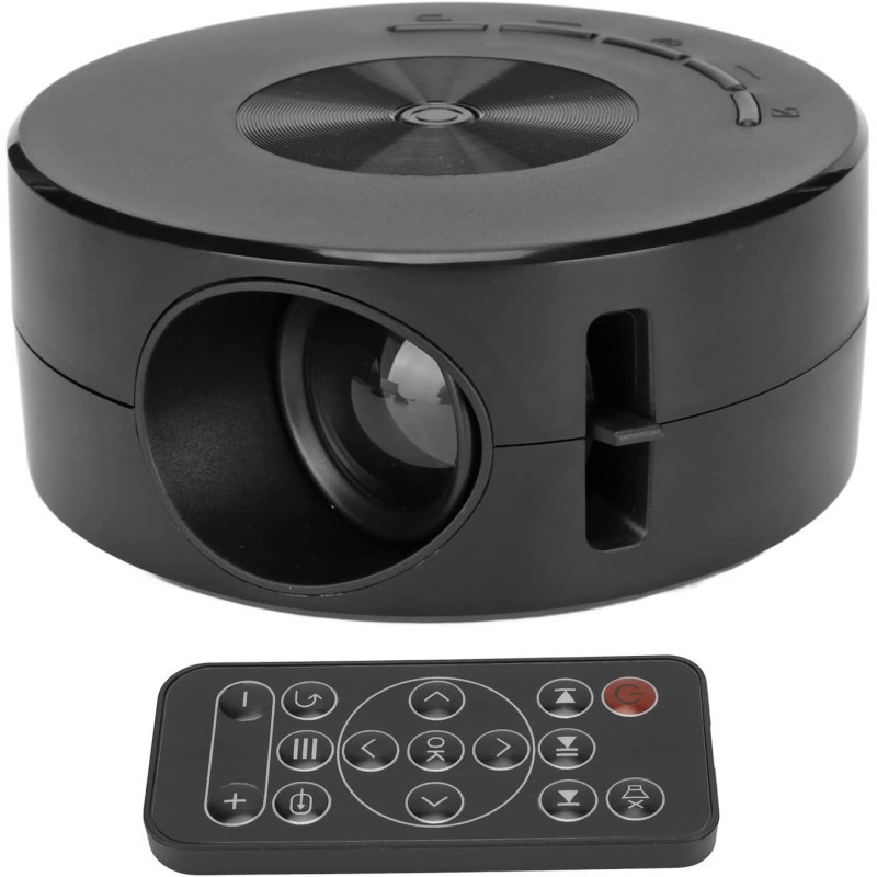 YT200 Mini LED Projector Wire Mirroring Function Loudspeaker Contrast-3000:1