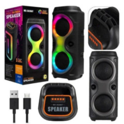 MM-3628BT RGB Bluetooth Speaker with USB Micro SD Card Playback + FM Radio