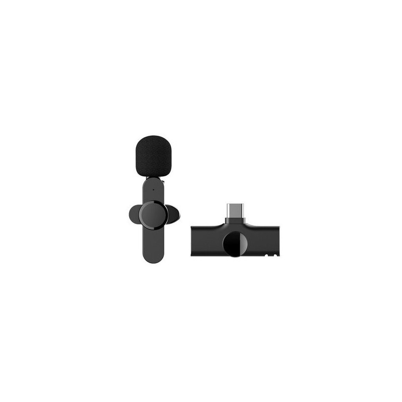 K8 Type C Wireless Lavalier Portable Audio Video Recording Mini Microphone